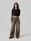 Earthy High-Rise Wide-Leg