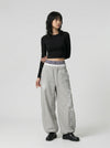 Gothic Graphic Wide-Leg