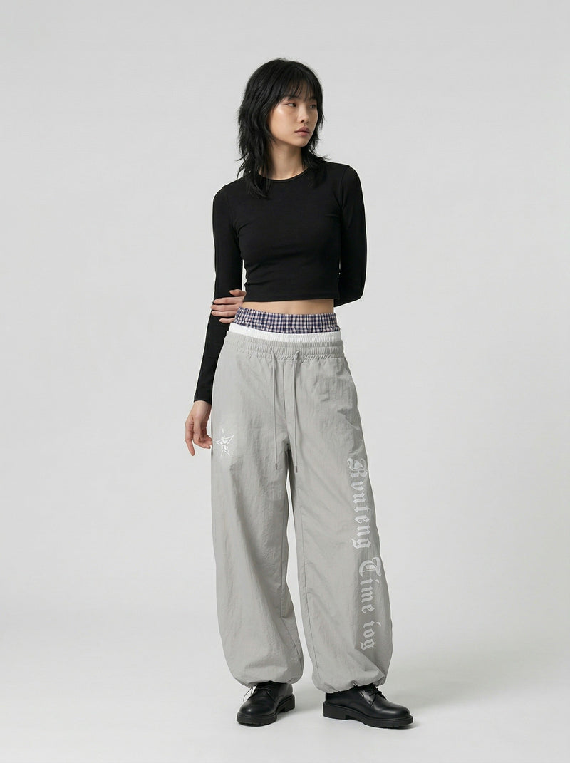 Gothic Graphic Wide-Leg