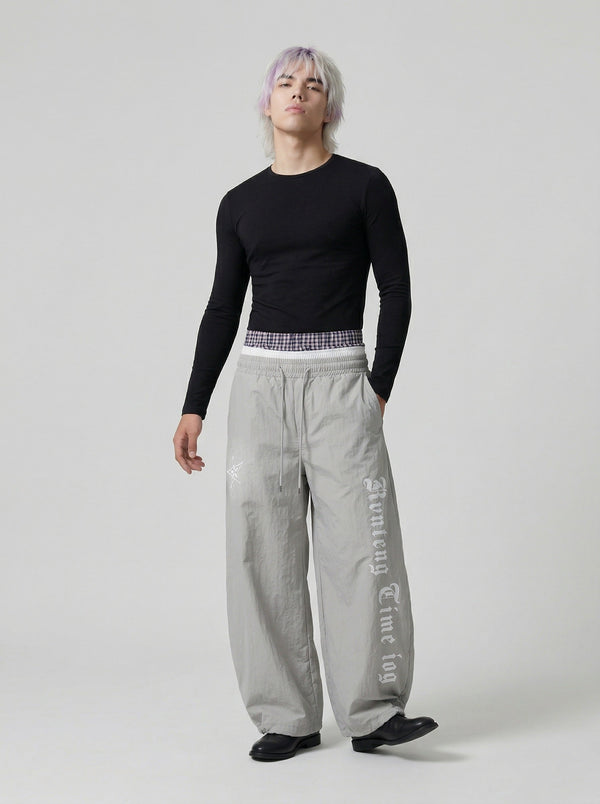 Gothic Graphic Wide-Leg alternatif görünüm
