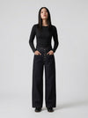 High-Waisted Bell-Leg Denim