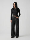 High-Waisted Bell-Leg Denim