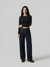 Indigo Bell-Leg Denim - Relaxed Trousers