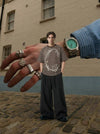 Intricate Artwork Bar-Print T-Shirt