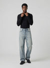 Light Blue Bell-Leg Denim