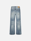 Light Blue Bell-Leg Denim