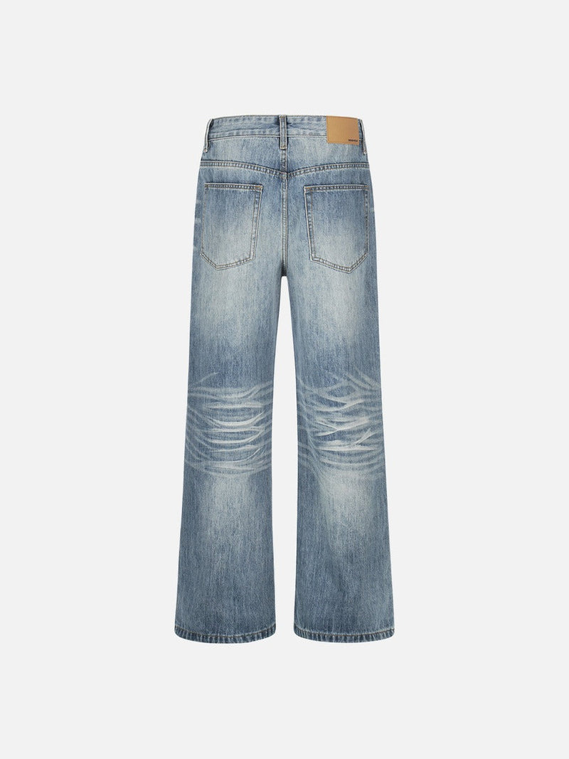 Light Blue Bell-Leg Denim