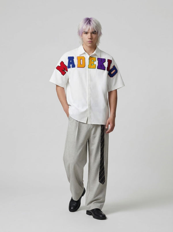 MADEKID Stitch-Craft Short-Sleeved Shirt
