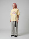 Plaid Apple Needle-Art T-Shirt