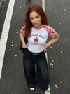 Rattlekid Field-Pattern Raglan T-Shirt
