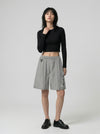 Textured Ease Casual Shorts
