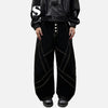 Classic Black Relaxed Wide Denim