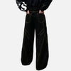 Classic Black Relaxed Wide Denim