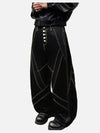 Vintage Wide Leg Jean Pantolon, kombin görünüm — Navra Wear