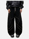 Vintage Wide Leg Jean Pantolon, önden görünüm — Navra Wear