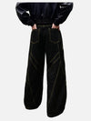 Vintage Wide Leg Jean Pantolon, arka görünüm — Navra Wear