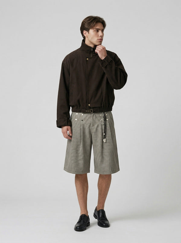 Mini Check Culotte Shorts alternatif görünüm