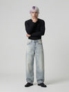 Classic Bell-Leg Denim - Light Blue Wash