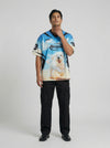 Sky Blue Pup-Print Visual Tee
