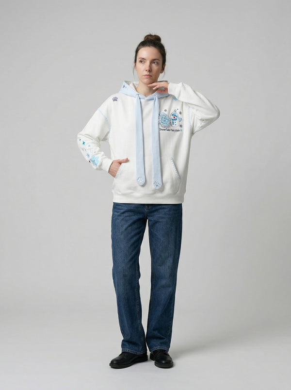 Snowflake Fairytale Sweatshirt alternatif görünüm
