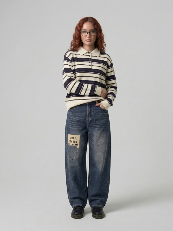Sorry My Bed Needs Me Denim alternatif görünüm