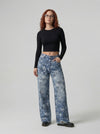 Stellar-Studded Bell-Leg Denim