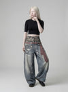 Trompe L'Oeil High-Rise Trousers