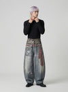 Trompe L'Oeil High-Rise Trousers