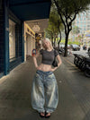 Heritage Faded Bell-Leg Denim Trousers