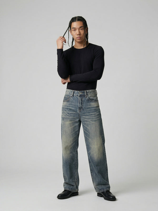 Heritage Wash Bell-Leg Denim alternatif görünüm