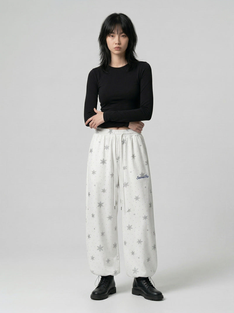 Snowflake Wide-Leg Casual