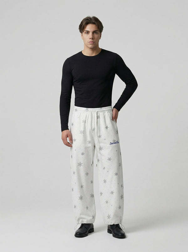 Snowflake Wide-Leg Casual alternatif görünüm