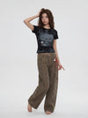 Slim-Fit Kitty Hello Futuristic T-Shirt