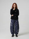 Wide Leg Yıldız Baskılı Jogger, arka görünüm — Navra Wear