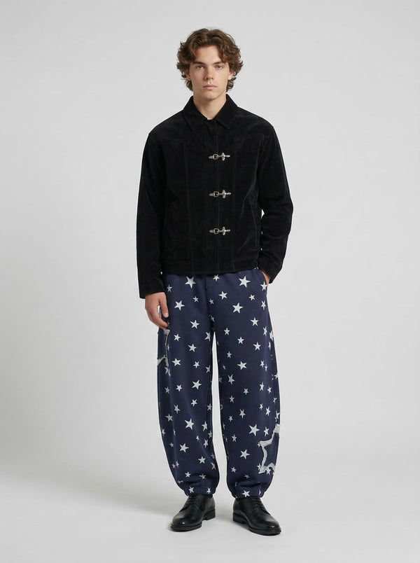 Wide Leg Yıldız Baskılı Jogger alternatif görünüm