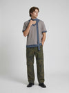 Scarf Mock Checkered T-Shirt