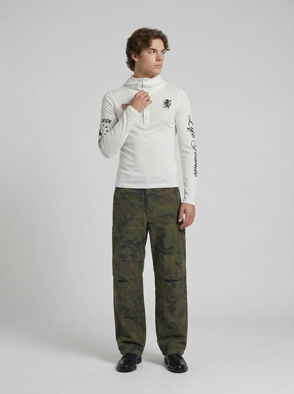 Hooded Sleeve Long Fitted Top alternatif görünüm