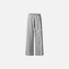 Lace Trim Wide-Leg Trousers