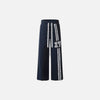 Lace Trim Wide-Leg Trousers