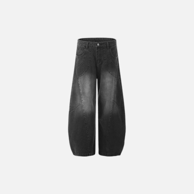 Washed Arc Denim Trousers