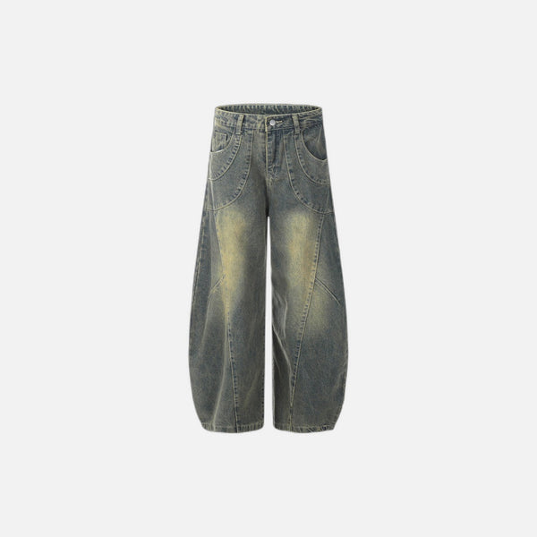 Washed Arc Denim Trousers alternatif görünüm