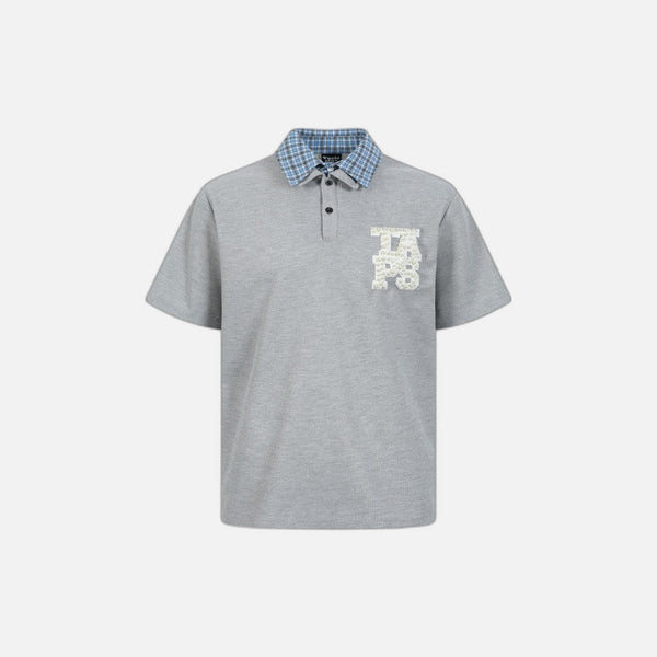 Current Heat-Wave Sport-Collar Personalized Mens T-Shirt alternatif görünüm