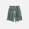 Easy Grain Straight Denim Shorts