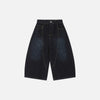 Double Layer Dye Denim Shorts