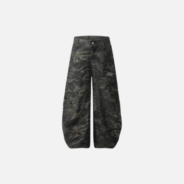 Camo Curve Casual Trousers