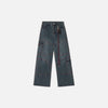 Chained Stitched Easy Cut Wide Denim