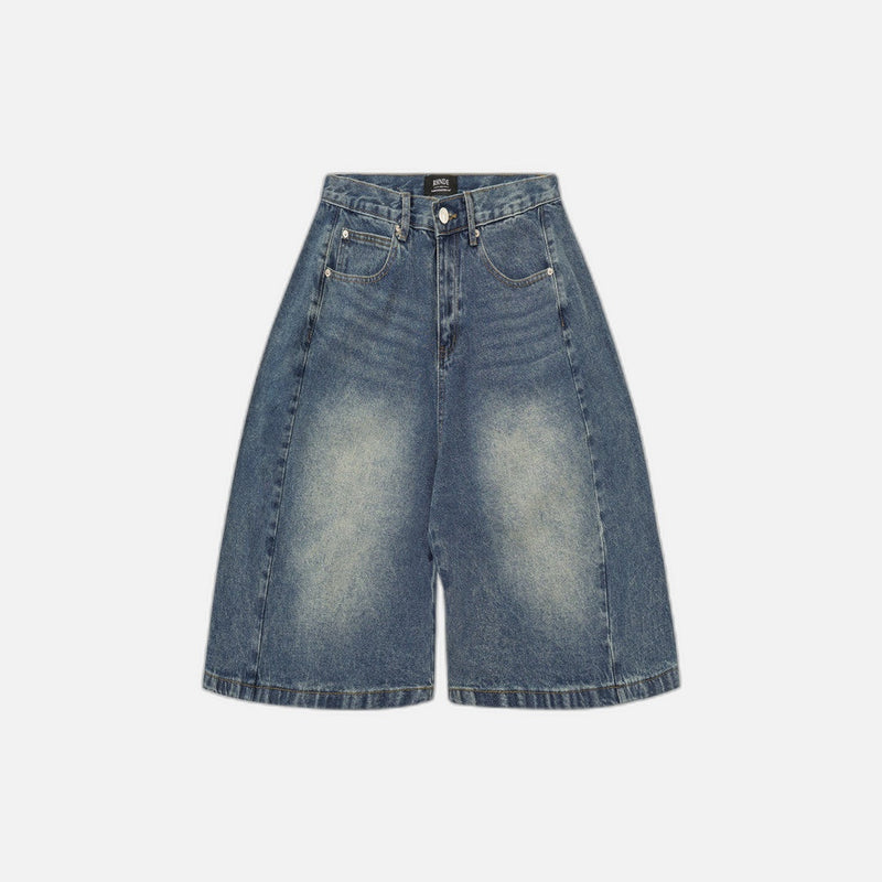 Punk Wash Denim Wide-Leg