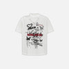 Flutter-Print Print Laid-Back Round Neck T-Shirt