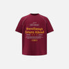 Breezy-Cut Letter Print Raglan T-Shirt