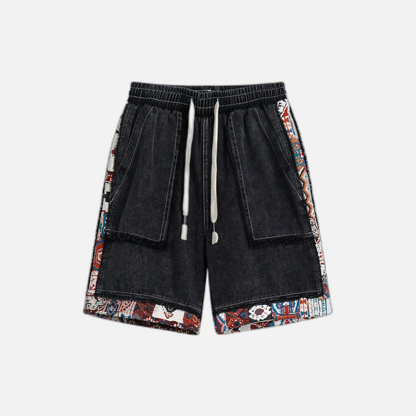 Throwback Rinse Denim Shorts alternatif görünüm